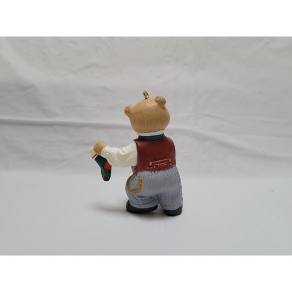 Hallmark Keepsake Ornaments - The Bearingers - Papa - Handcrafted - Vintage 1993 - Picture 4 of 12